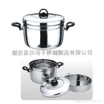 S/S Japanesque Steamer Pot, Wok,Wok Lid,Combined Steamer Pot Sets,Milk Pot,Gifts