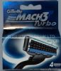Gillette Mach 3 Turbo Razor Blades- Original Package