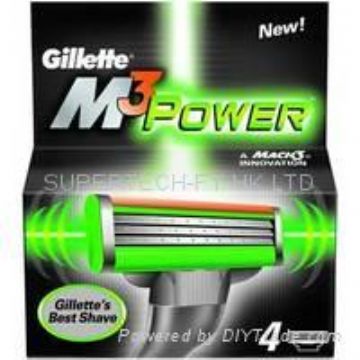 Gillette Mach 3 Power Razor Blades- Original Package