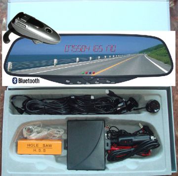 Blue Tooth Hand Free Rearview Mirror Parking Sensor