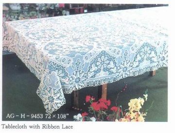 Tablecloth With Ribbon Lace