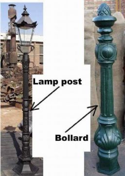 Lamp Post  And Bollard