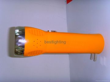 Led Plastic Rechageable Torch/Flashlight