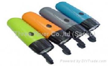 Wind Up(Hand Power) Sos Alarm Charger Flashlight