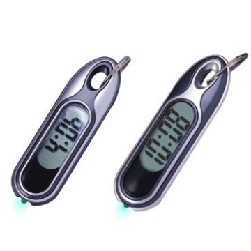 Keychain With Lcd Clock &Amp; Light