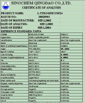 L-Tyrosine(Key Product)