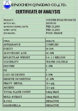 Sodium  Hyaluronate(New Product)