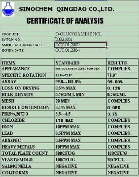 D-Glucosamine Hcl(Key Product)