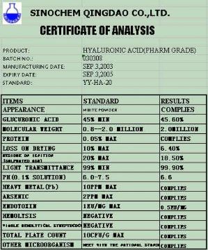 Hyaluronic Acid(Pharm Grade)