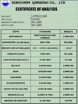 L-Citrulline(Key Product)