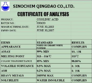 Oxolinic Acid(Key Product)