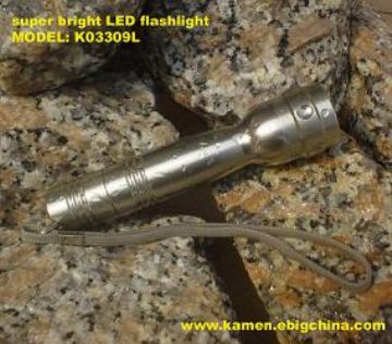 Rechargeable 1Watt Led Aluminium Flashlight
