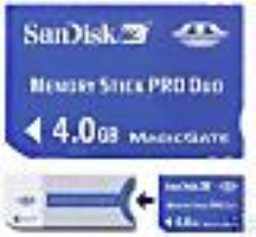 4Gb Sandisk Memory Stick Pro Duo Ms Card For Psp