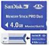 4Gb Sandisk Memory Stick Pro Duo Ms Card For Psp