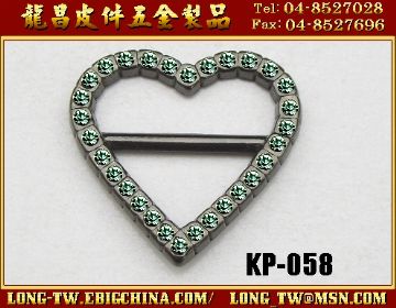 Woman's Shoes Hardware Heart Type Decorates