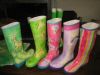 Hand Paint Rubber Boots