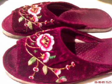 Hand Embroidery Cloth Slippers