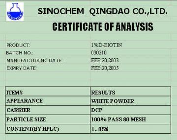 D-Biotin/Vitamin H
