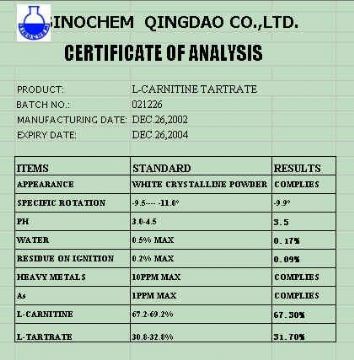 L-Carnitine L-Tartrate