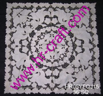 Embroidery And Cutwork Table Cloth