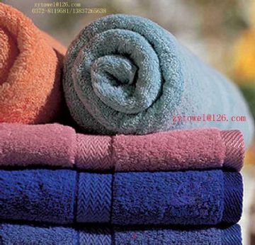 100% Cotton Plain Dyed Bath Towel , Face Towel , Hand Towel