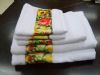 PLAIN TERRY TOWEL WITH PRINTED BORDER