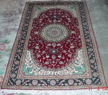 Hand Made Knotted Silk Carpet