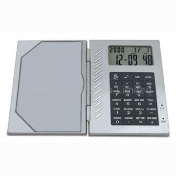 Cardcase Calculator With Calendar Clock