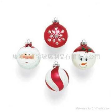 Christmas Ball, Christmas Ornament, Glassware