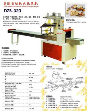 High-Speed Automatic Pillow Type Packager