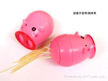 Pig Bobo Toothpickholder  / Salt&Amp;Pepper Shaker
